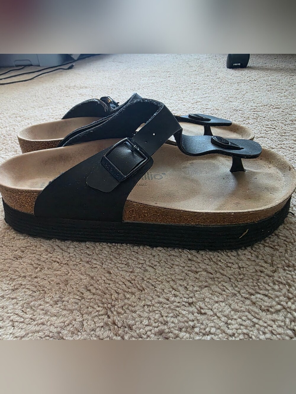 Birkenstock Papillo Gizeh Platform Sandals - Size 37 6-6.5